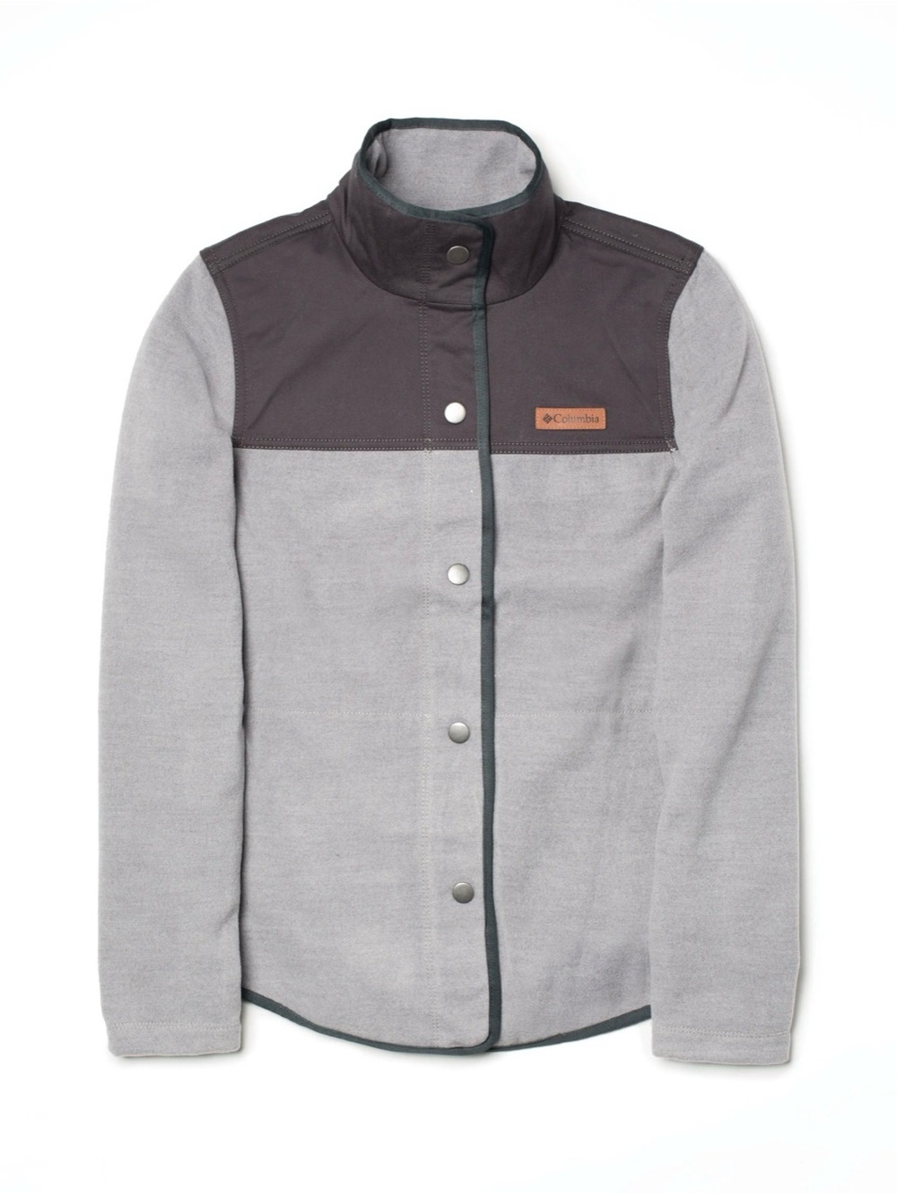 Columbia Men’s Gray Fleece Jacket with Dark Charcoal size Small